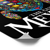 メキシコのグラフィック海の亀の湾は決してTru忘れでない ポスター (角)