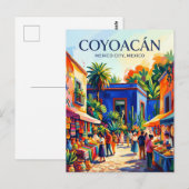 メキシコのコヨアカン ポストカード (正面/裏面)