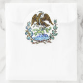 メキシコのゴールデンイーグルシール ラウンドシール (バッグ)