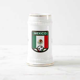 メキシコのサッカーの飲料ステイン ビールジョッキ