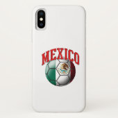 メキシコのサッカーボールの旗 Case-Mate iPhoneケース (裏面)