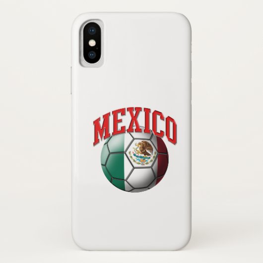 メキシコのサッカーボールの旗 Case-Mate iPhoneケース (裏面)