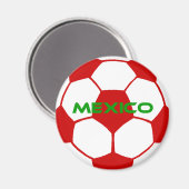 メキシコのサッカーボール マグネット (正面/裏面)