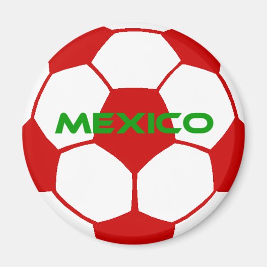 メキシコのサッカーボール マグネット (正面)