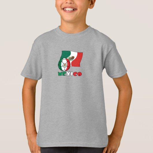 メキシコのサッカーボール Tシャツ (正面)