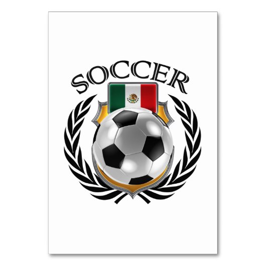 メキシコのサッカー2016ファンのギア テーブルナンバー (裏面)