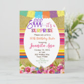 メキシコのサプライズ誕生日パーティーへの招待 招待状 (スタンド正面)