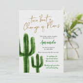 メキシコのサボテンが赤ちゃんシャワーを延期する発表 招待状 (スタンド正面)