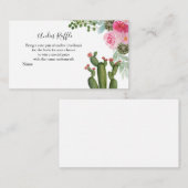 メキシコのサボテン，ラッフル・エンクロージャ・カード エンクロージャーカード (正面/裏面)