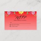 メキシコのサラペ民話RSVPカード エンクロージャーカード (正面)