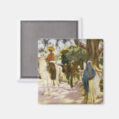 メキシコのサンガブリエルでの市場の日 マグネット (正面/裏面)