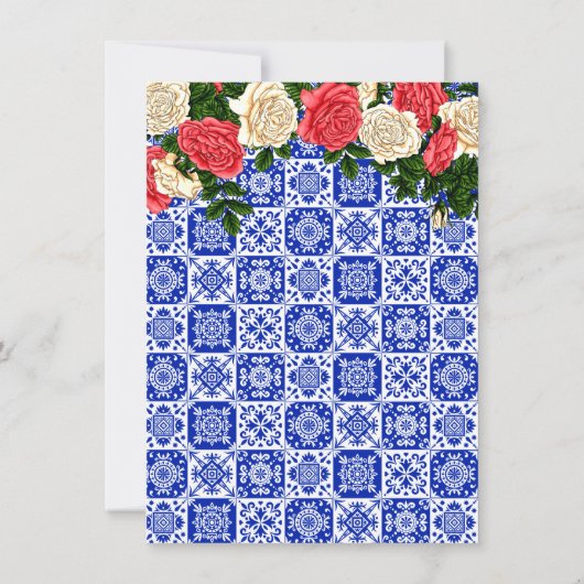 メキシコのサンゴとクリー結婚ムのトップバラ 招待状 (裏面)