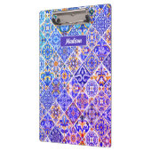 メキシコのシシ地中海のリアン紫の青瓦 クリップボード (左)