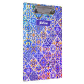 メキシコのシシ地中海のリアン紫の青瓦 クリップボード (右)