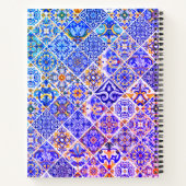 メキシコのシシ地中海のリアン紫の青瓦 ノートブック (裏面)