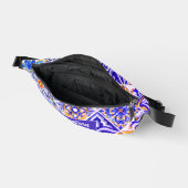 メキシコのシシ地中海のリアン紫の青瓦 ファニーパック (見開き)