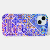 メキシコのシシ地中海のリアン紫の青瓦 Case-Mate iPhoneケース (裏面 (横))