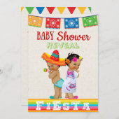 メキシコのジェンダーが赤ちゃんシャワーを明らかにする招待状 招待状 (正面/裏面)