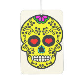 メキシコのスカルエアフレッシュナーカー カーエアーフレッシュナー (正面)