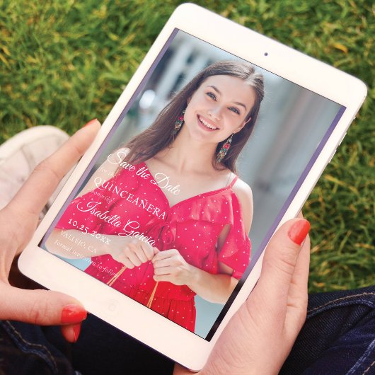 メキシコのスタイルキンセアニラ写真保存 案内状