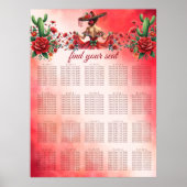 メキシコのスタイルクインセアニラ座席表 ポスター (正面)