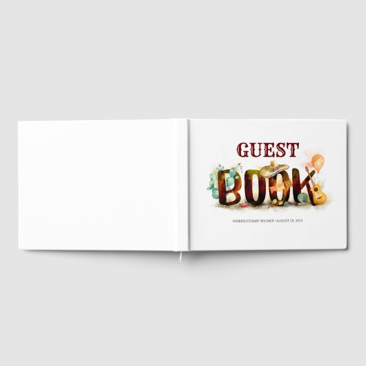 メキシコのスタイルゲストブックのためにあらゆる大事な行事またはイベント ゲストブック (全面)