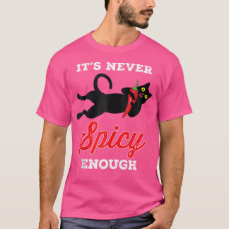 メキシコのスパイシーな食べ物シャツ熱い唐辛子唐辛子ブラック Tシャツ