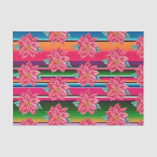 メキシコのセラプポインセチア・メキシコクリスマス 薄葉紙 (正面)