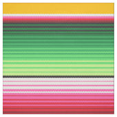 メキシコのセラープ(黄色)毛布ストライプ ファブリック (見本)