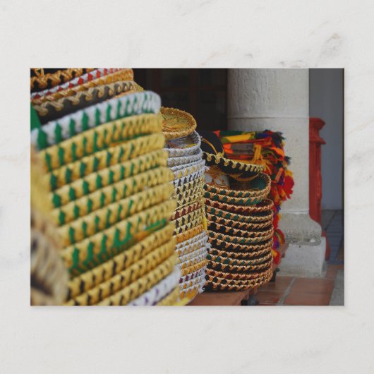 メキシコのソンブレロス ポストカード (正面)