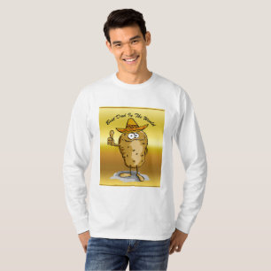メキシコのソンブレロ帽子ポテトキャラクター Tシャツ