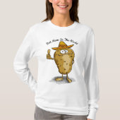 メキシコのソンブレロ帽子ポテトデザイン Tシャツ (正面)