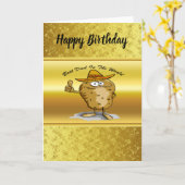 メキシコのソンブレロ・ハッツポテトキャラクター カード (黄色い花)