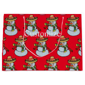 メキシコのソンブレロSanta Thunder_Cove ラージペーパーバッグ (正面)