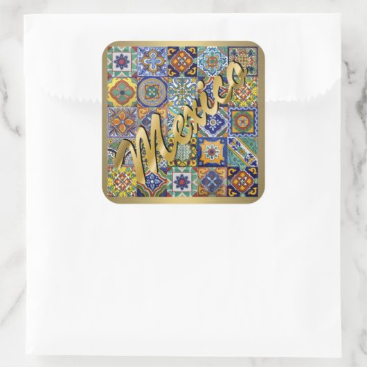 メキシコのタイルのシール スクエアシール (バッグ)