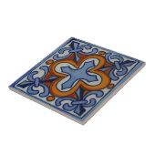 メキシコのタイル手のバック絵を描プスプラッシュ4 タイル (側面)