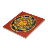 メキシコのタイル手の絵を描バックプラッシュ5 タイル (側面)