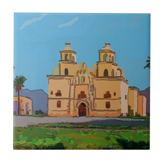 メキシコのタイル、石油ミッションスペインの タイル (正面)
