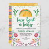 メキシコのタコで赤ちゃんシャワー招待状 招待状 (正面/裏面)