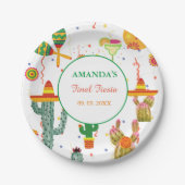 メキシコのタコの恋のバチェロレッテ ペーパープレート (正面)