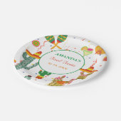 メキシコのタコの恋のバチェロレッテ ペーパープレート (アングル)