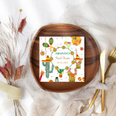 メキシコのタコの恋のブライダルシャワーパーティーの好意 スタンダードカクテルナプキン