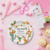 メキシコのタコの恋のブライダルシャワーパーティーの好意 ペーパープレート (パーティー)