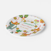 メキシコのタコの恋のブライダルシャワーパーティーの好意 ペーパープレート (アングル)