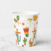 メキシコのタコの恋のブライダルシャワーパーティーの好意 紙コップ (裏面)