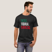 メキシコのタコステキラセルヴェザス Tシャツ (正面フル)