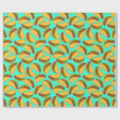 メキシコのタコス食品パターン（の模様が）ある誕生日 ラッピングペーパー (フラット)