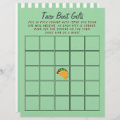 メキシコのタコベビーシャワービンゴ🌮フェスティバルゲーム (正面/裏面)