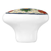 メキシコのタラファンシーベラフローラフォークアートグリッドノブ セラミックノブ (側面)