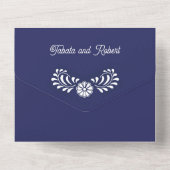 メキシコのタラベラがQRと一体 オールインワン招待状 (裏面)